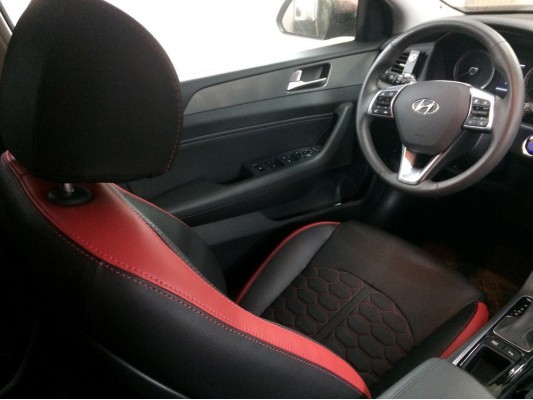 Каркасные авточехлы на Hyundai Sonata 7